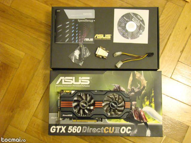 Placa video Asus GTX 560 DirectCU II @ TOP 1 GB 256 bit