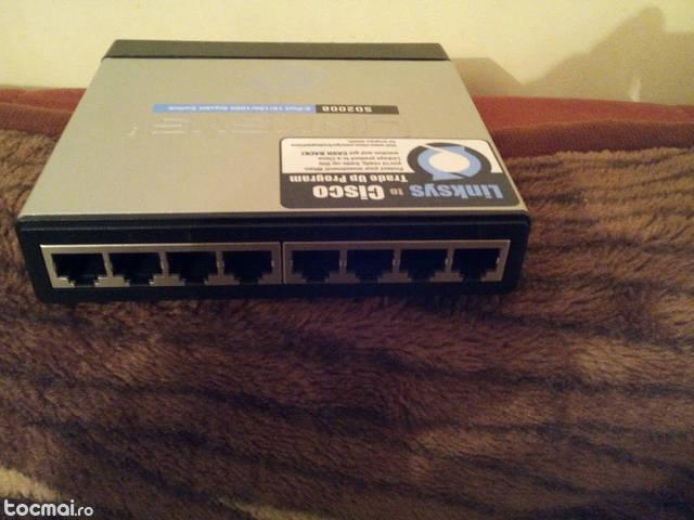 Switch 8 ports Gigabite Linksys SD2008, Cisco Systems.