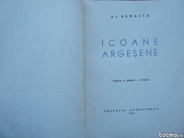 Al. Badauta , Icoane argesene , 1944 , prima editie