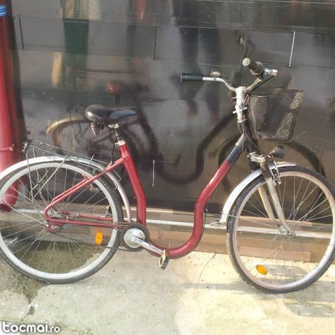 Bicicleta de dama fara ghidon roti pe 28