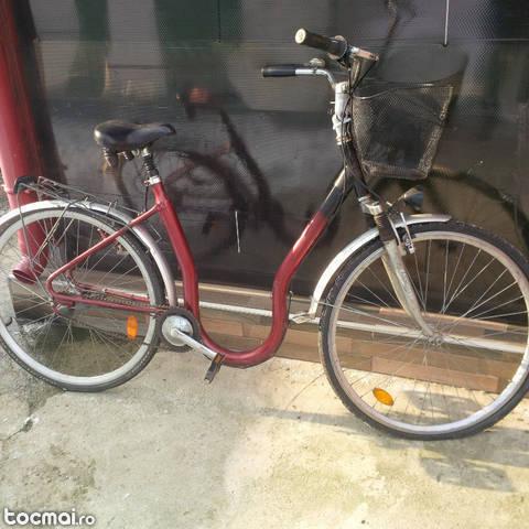 Bicicleta de dama fara ghidon roti pe 28