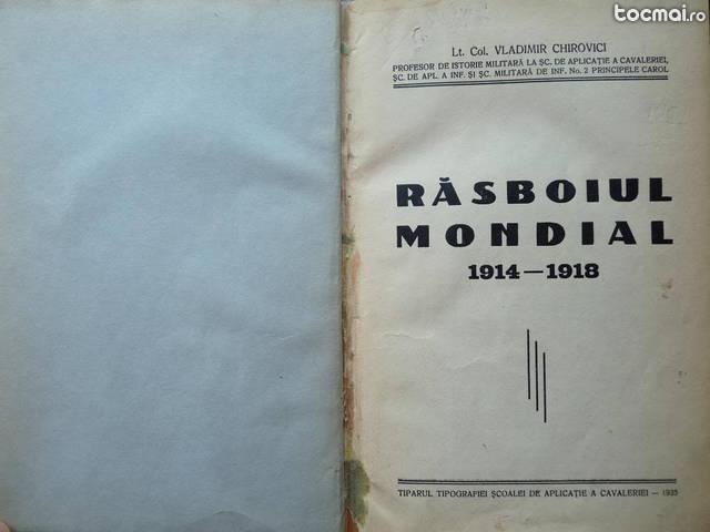 Chirovici , rasboiul mondial , 1914 - 1918 , 1935