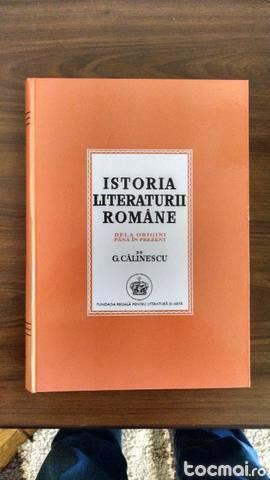 Istoria Literaturii Romane de G. Calinescu