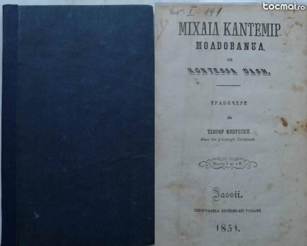 Mihai Cantemir moldoveanul si contesa Dash , 1851