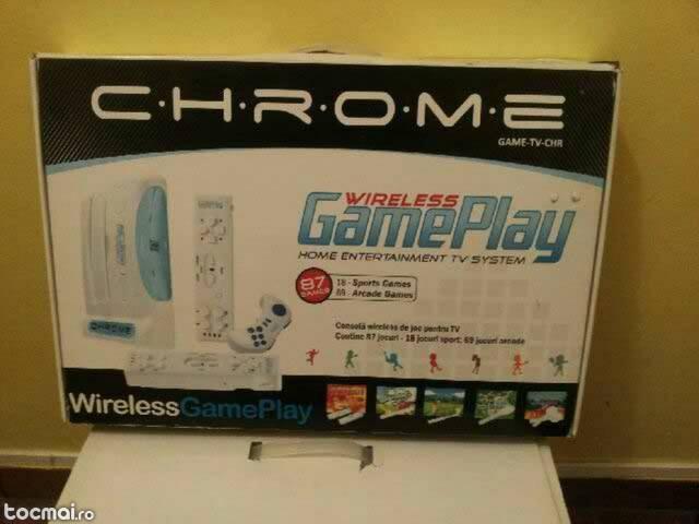 play station. wireless la manete cu 18 jocuri