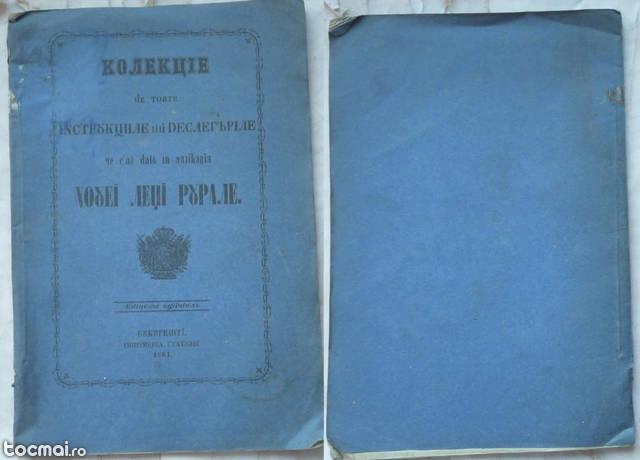 Noua Lege Rurala , Instructiuni si deslegari , 1864