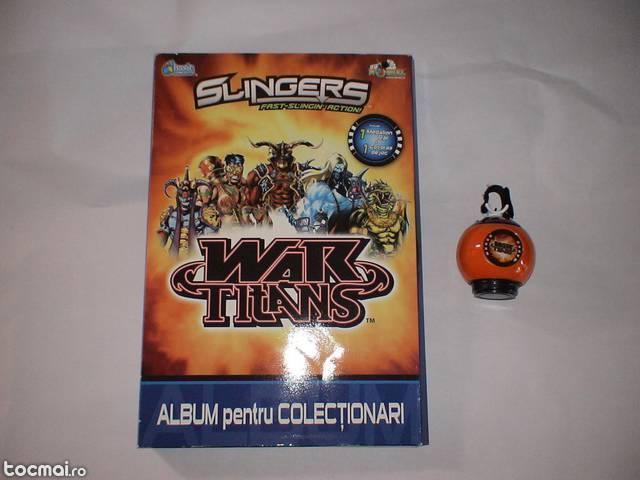 Slingers War Titans- set de lupta + album colectionari