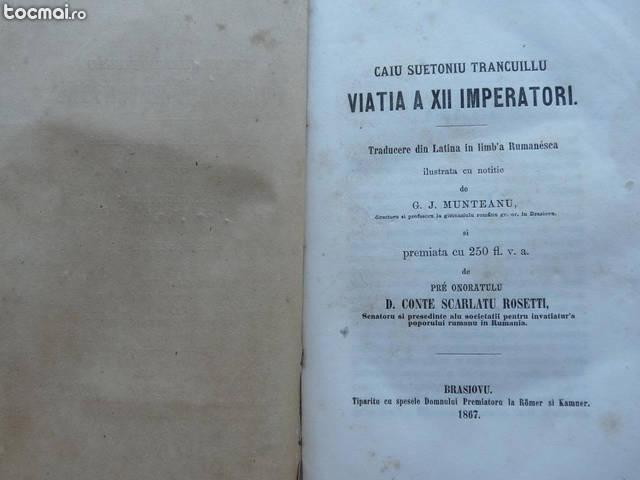 Viatia a XII imperatori , Brasov , 1867