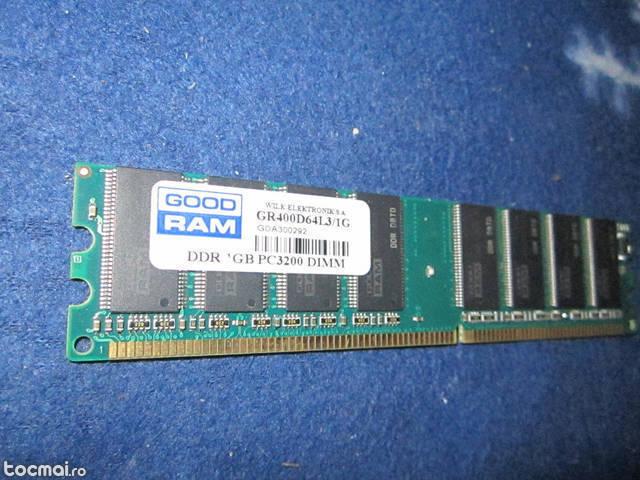 Memorie DDR 1Gb GoodRam PC3200, seria: GR400D64L3/ 1G