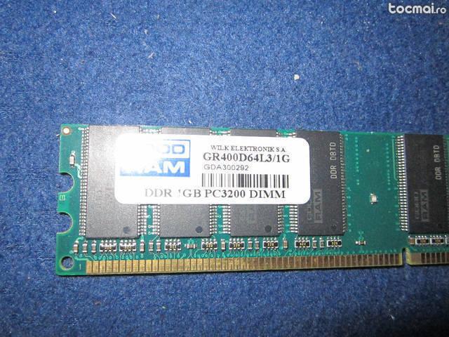Memorie DDR 1Gb GoodRam PC3200, seria: GR400D64L3/ 1G