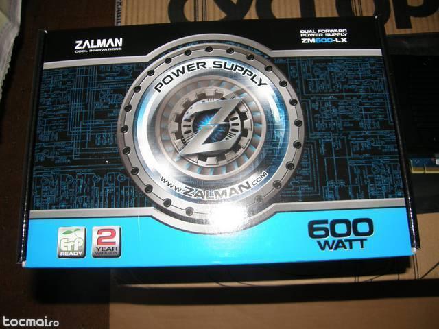 Sursa calculator Zalman ZM600- LX 600W reali noua sigilata