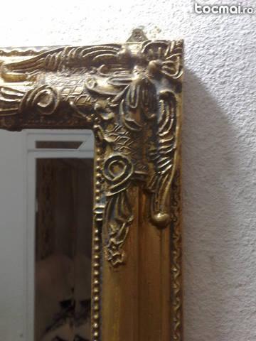 oglinda cristal bizotat, rama lemn cu foita, 80- 170cm