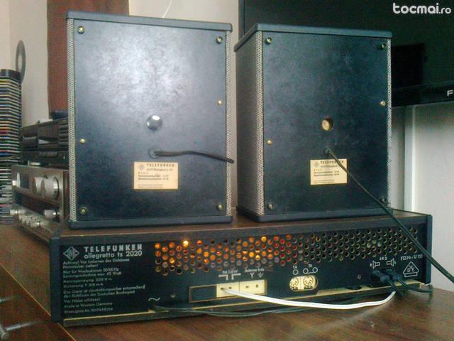 Radioamplificator stereo Telefunken Allegretto TS2020 + boxe