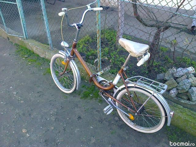 Bicicleta pliata tip pegas vintage
