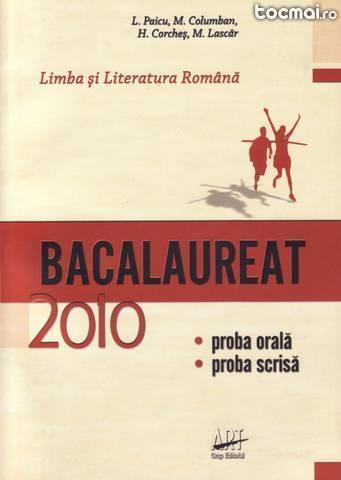 Limba si literatura romana bacalaureat 2010 de l. paicu
