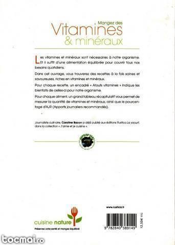 Mangez des vitamines & mineraux de caroline bacon