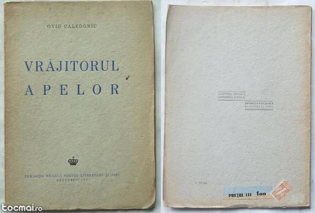 Ovid Caledoniu , Vrajitorul apelor , 1942 , prima editie