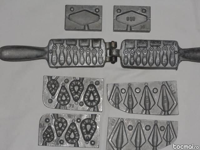 Pachet de 4 matrite plumbi de pescuit