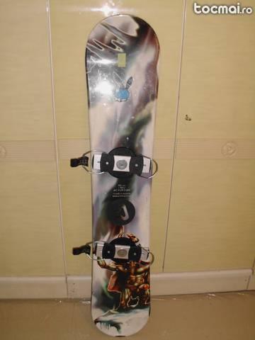 placa de snowboard 145 cm, cu legaturi pentru clapari