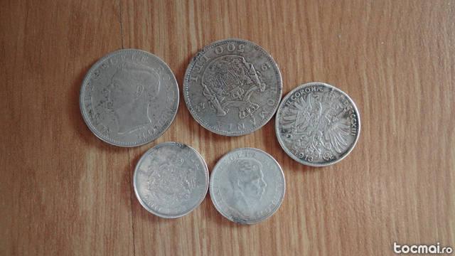 Monede argint Romania si 2 koroane austria