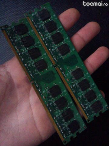 2 GB DDR2 memorie RAM 2 placute a cate 1 GB