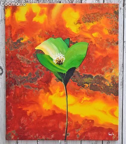 Floare moderna (4), tablou 60x50cm