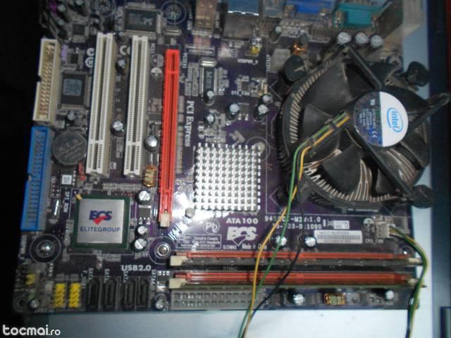 Placa de baza 775 ECS + Procesor Dual Core E5200