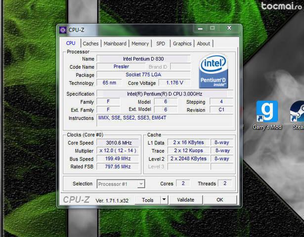 Cpu Intel pentium D (dual core) 3. 00Ghz