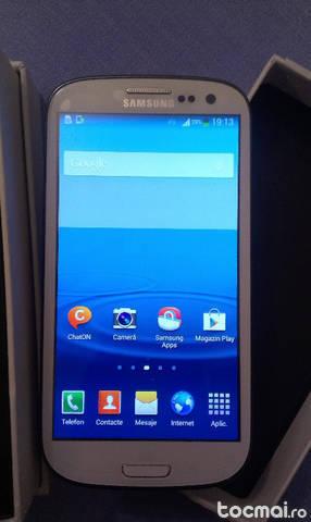 Samsung S3 I9300 alb, arata bine, necodat in nici o retea