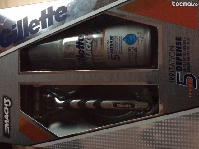 Gillette MACH 3 aparat de ras+gel de ras nou