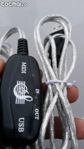 cablu midi usb