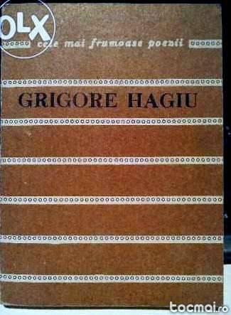 Carte cu cele mai frumoase poezii Grigore Hagiu 1986