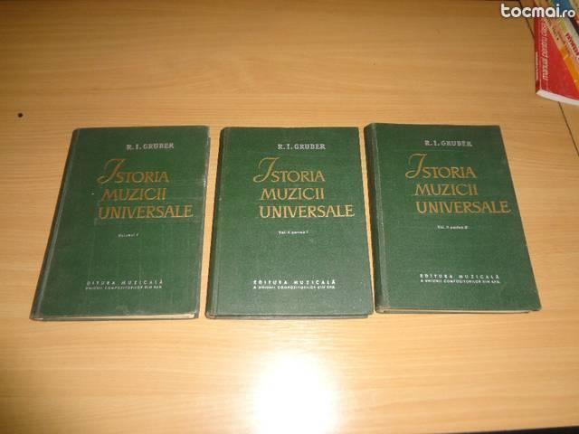 Istoria Muzicii Universale - Gruber - 3 volume
