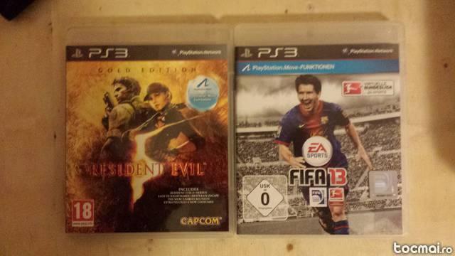 Joc PS3 FIFA 13 si Resident Evil 5