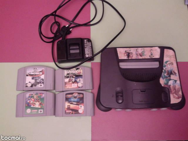 Nintendo 64 + 4 jocuri
