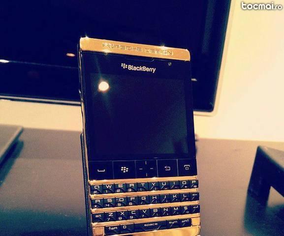 Blackberry porsche design p9981 gold edition, aur 24 karate