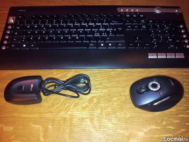 Tastatura si mouse wireless trust