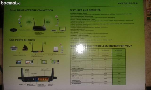 Router tp- link model: tl- wdr3500