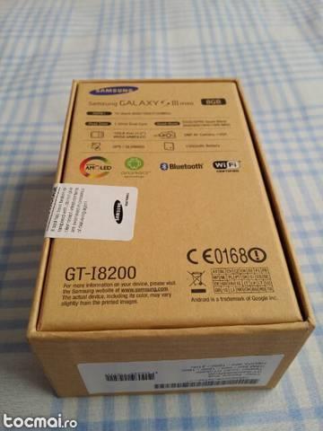 Samsung galaxy s3 i8200mini. nou. nevarlocked. full box.