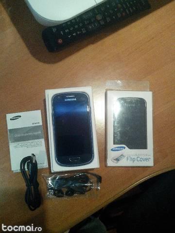 Samsung Galaxy S3 mini I8190, full box si husa Flip Cover