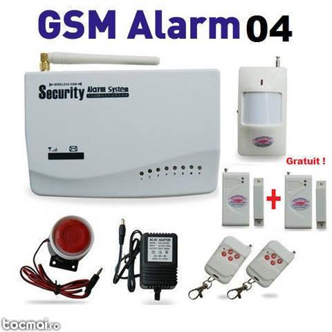 Sistem de alarma casa Kit GSM- 04 + 1 Senzor Gratuit !
