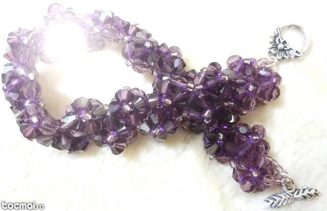 bratara swarovski amethyst