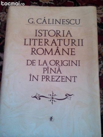 Istoria literaturii romane - calinescu - editura minerva '86