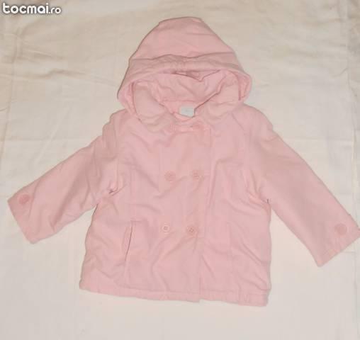 Jacheta roz pentru fetite, sezon toamna, 2 ani