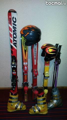ski 70- 180cm+clapari+casca+bete
