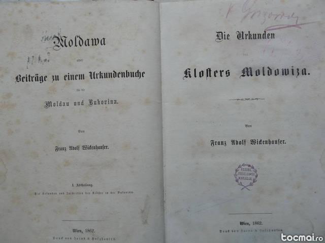 Monografia manastirii Moldovita si loc. Solca , 1862 , 1877