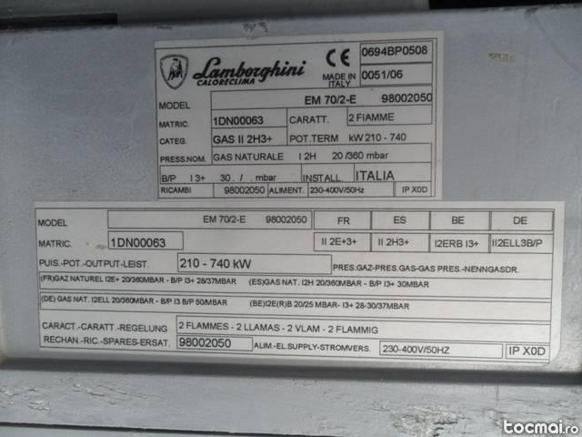 Arzator industrial Lamborghini 210- 740 KW