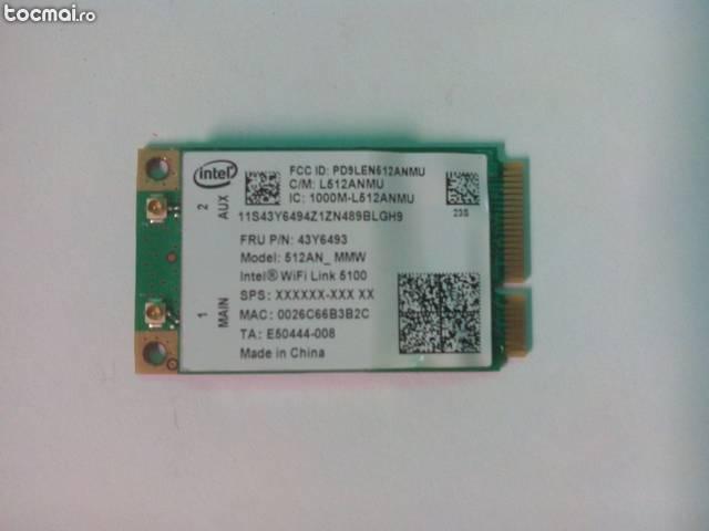 Placa wireless Intel 5100 802. 11B/ G/ N
