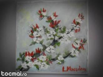 Flori 28- ulei pe panza; macedon luiza