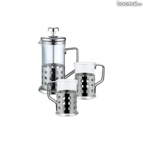 Set infuzor ceai si cafea 350 ml cu 2 cani bergner bg 1008